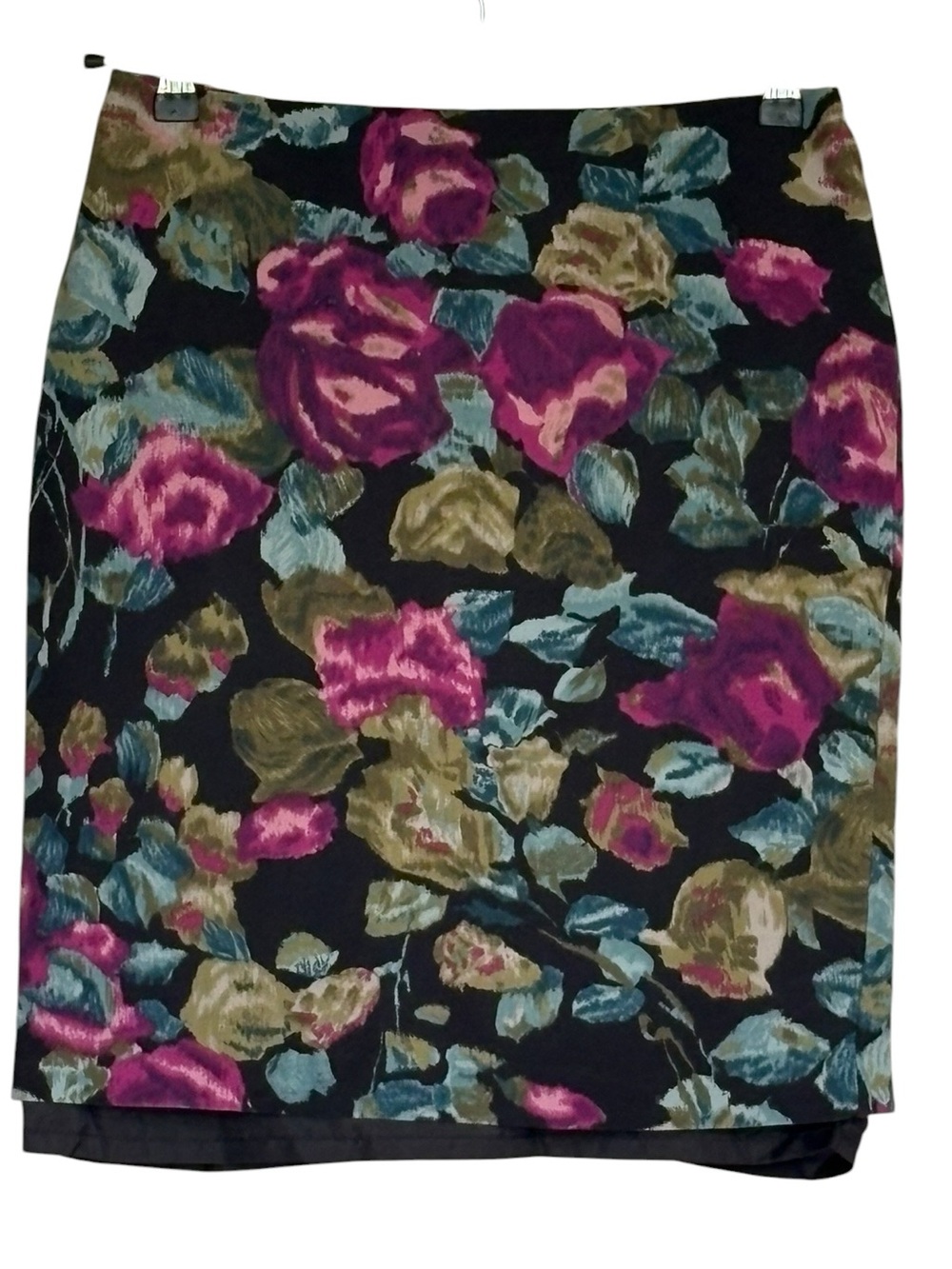 Talbots Lined  Floral Print Pencil Skirt Size 6P